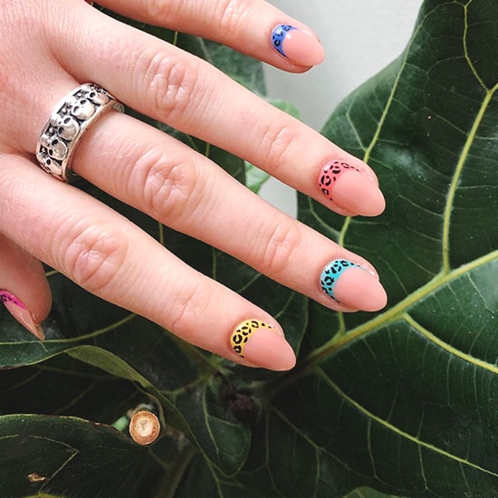 leopard print animal prints nail art idea