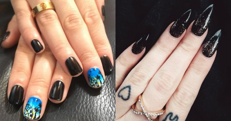 50 Amazing Black Nail Designs You Are Sure to Love