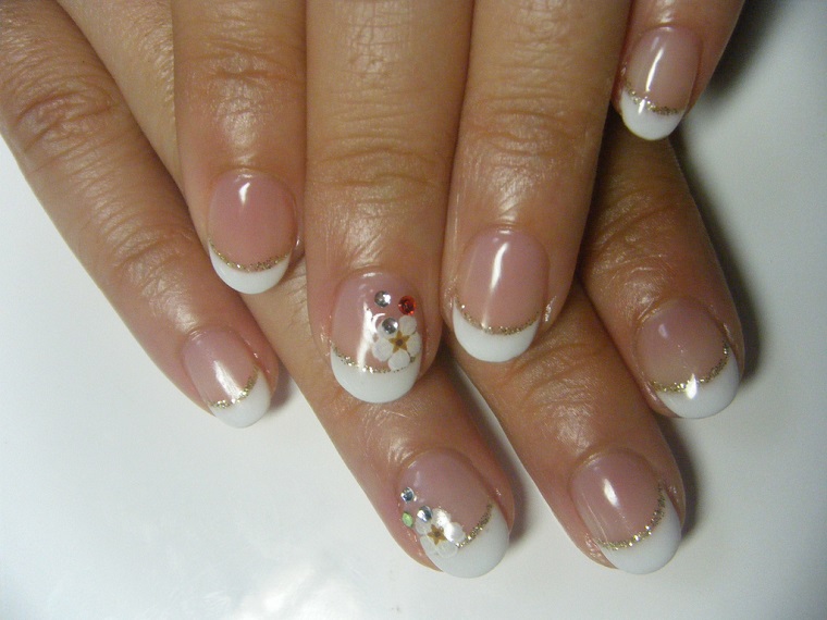 nail art gel-french-elegante