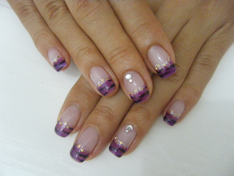 nail art gel-french-originale