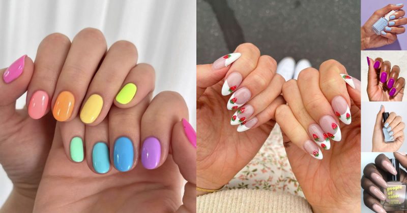 85 Trendy Summer Nail Colours & Designs : Soft To Bright Colour Nails