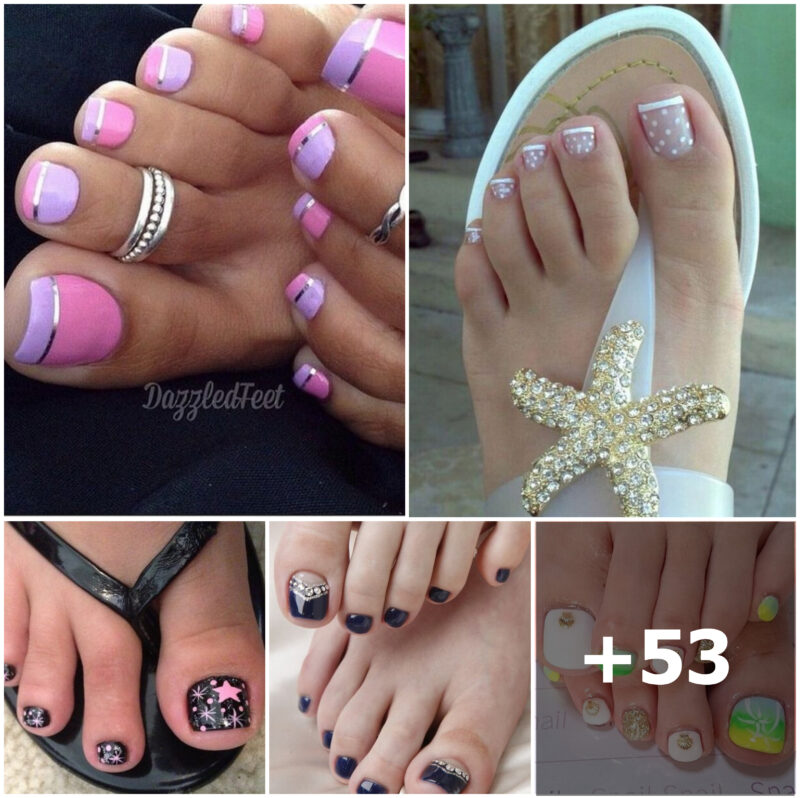 53 Photos: Pretty Toe Nail Art Ideas