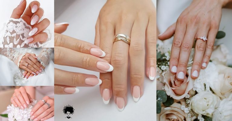 The 2023  Delicate And Romantic Bridal Nails, Including Colored Enamels, Decorations And Shapes!