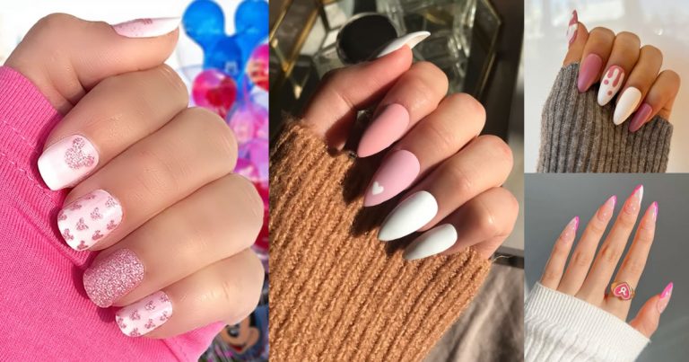 40+ Pink and White Nail Design Ideas for 2023