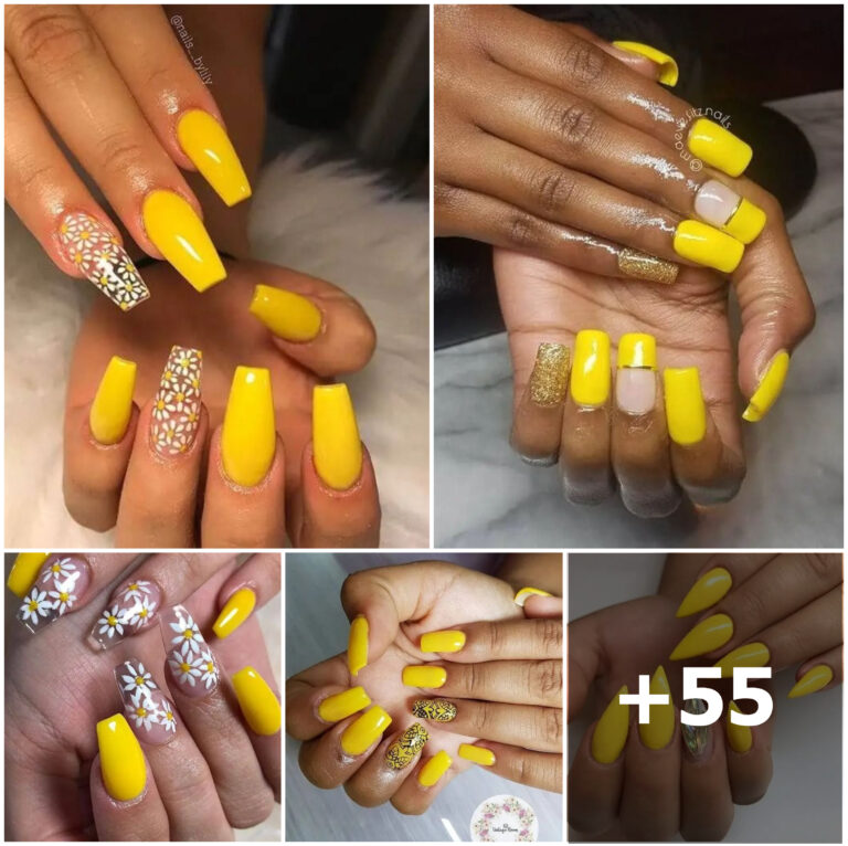 55 Photos: Fun Yellow Acrylic Nails for Every Occasion