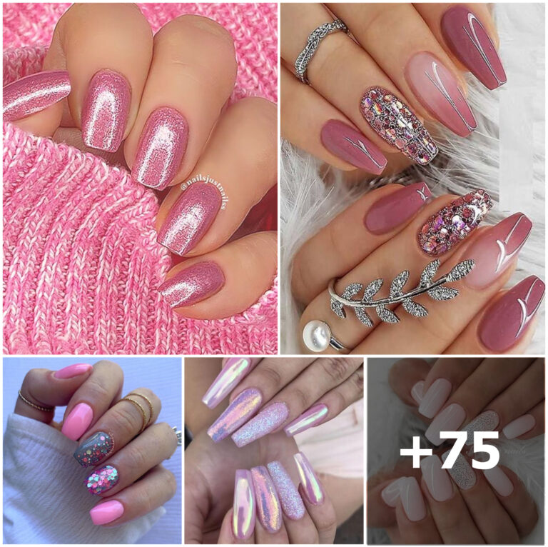 Stand Out with Pink Glitter Nails – Get the Look Now! 【+75 Great Ideas】💅