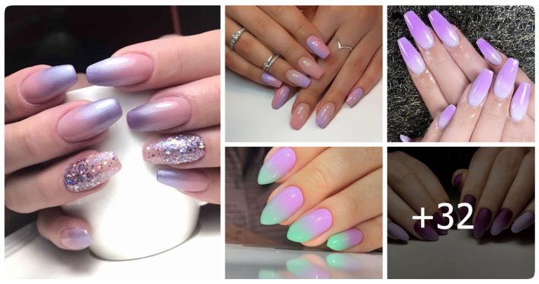 32 Stunning Purple Ombré Nail Design Ideas💅😍