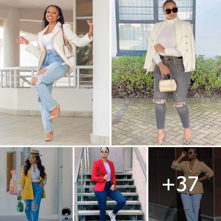37+ PHOTOS:  Blazer and Jeans Combos for Women – Stylish & Chic! 👑❤👌
