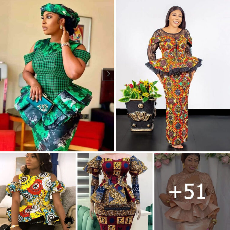 Top 51+ Peplum Ankara Skirt And Blouse 2024