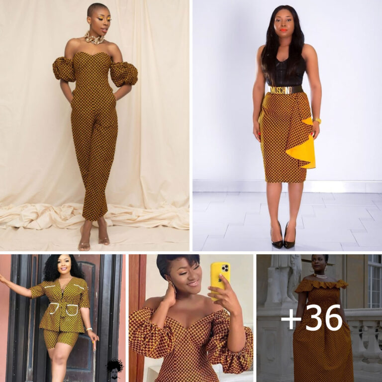 30+ Fascinating Ways To Style And Rock Beautiful Ankara Pattern.