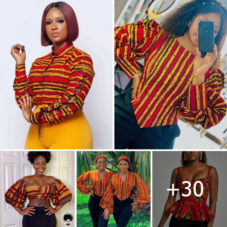 30 Stylish Ankara Tops for Your Skirt and Trousers