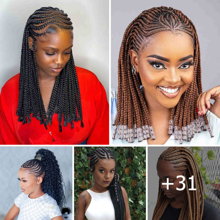  Hottest Ghana Braids Hairstyle Ideas for 2024 (45) – Explore Trending