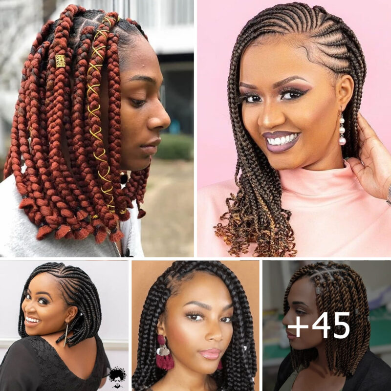 45 Best Bob Box Braids for 2024