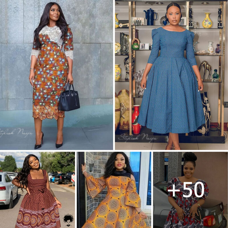 50+ Smart And Captivating Ankara Short Gown Styles For Work Places.
