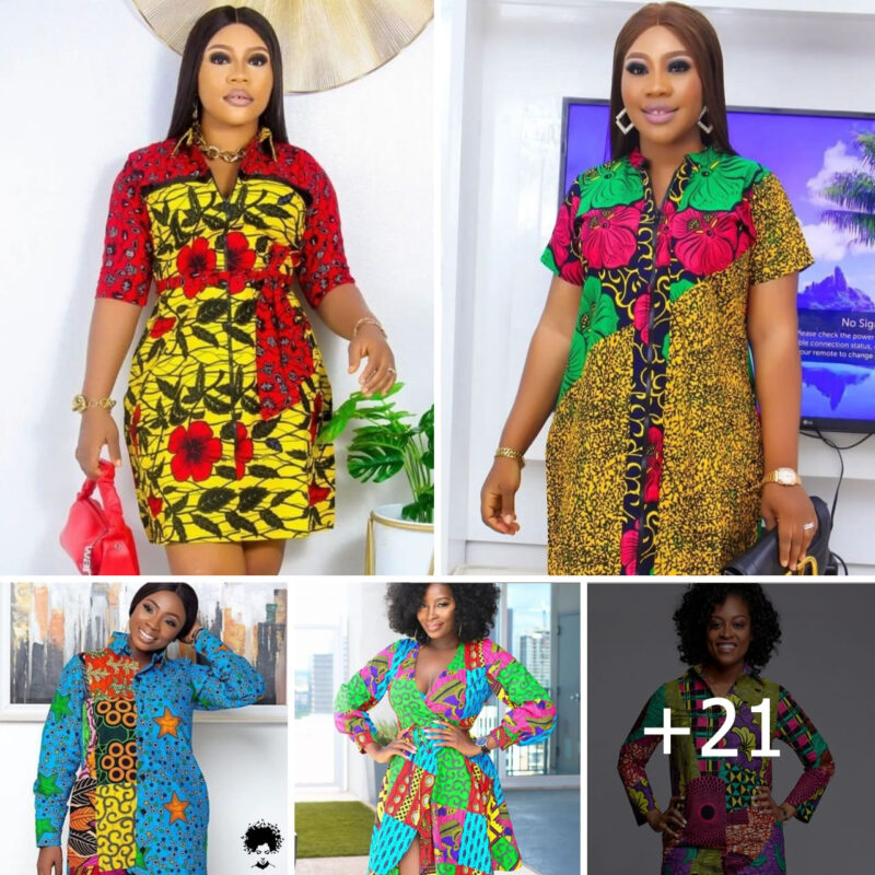 Captivating Ankara Shirt Dress Styles For Stylish Ladies.