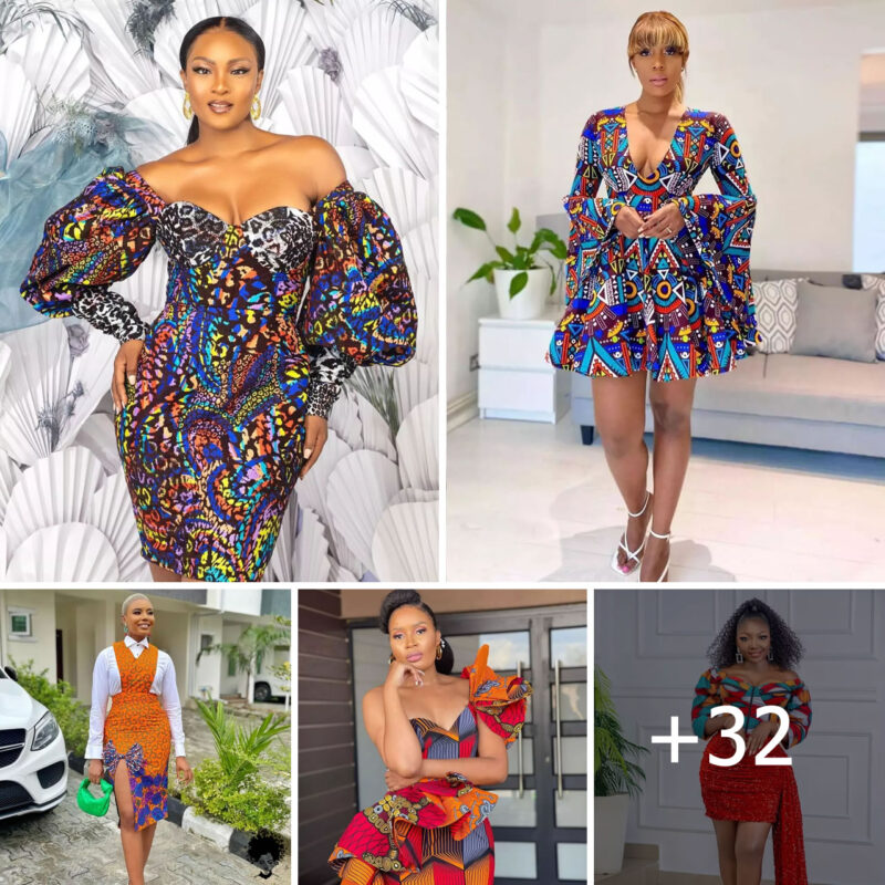 32+ Ankara Short Gown for Ladies