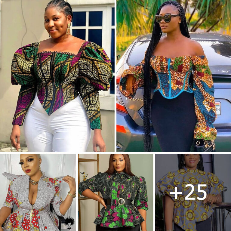 Ankara blouse designs/Ankara blouse/top styles 2024