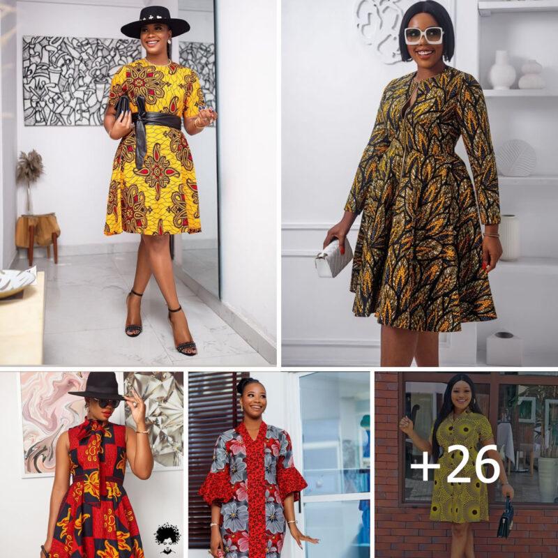 Elegant And Captivating Ankara Short And Midi Gown Styles We Love.