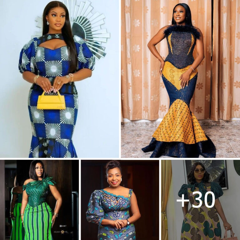 Elegant And Stunning Ankara Long Gown Styles You Can Slay.