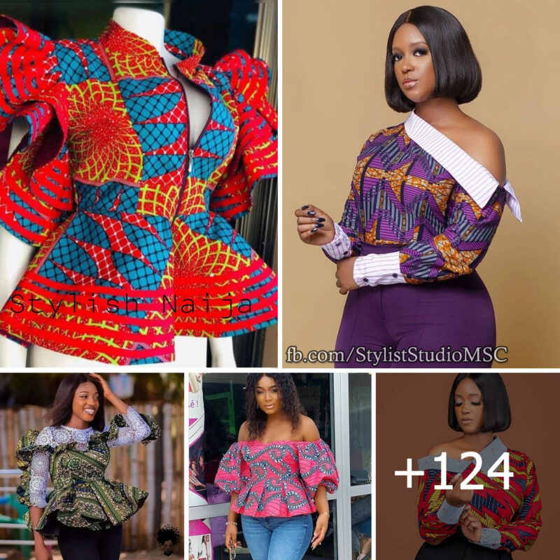 124 Photos: Latest Scintillating Ankara Blouse Styles that Rocks