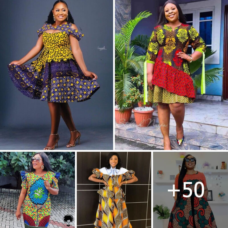 20+ Matured And Admirable Ankara Short Gown Styles For This Weekend.