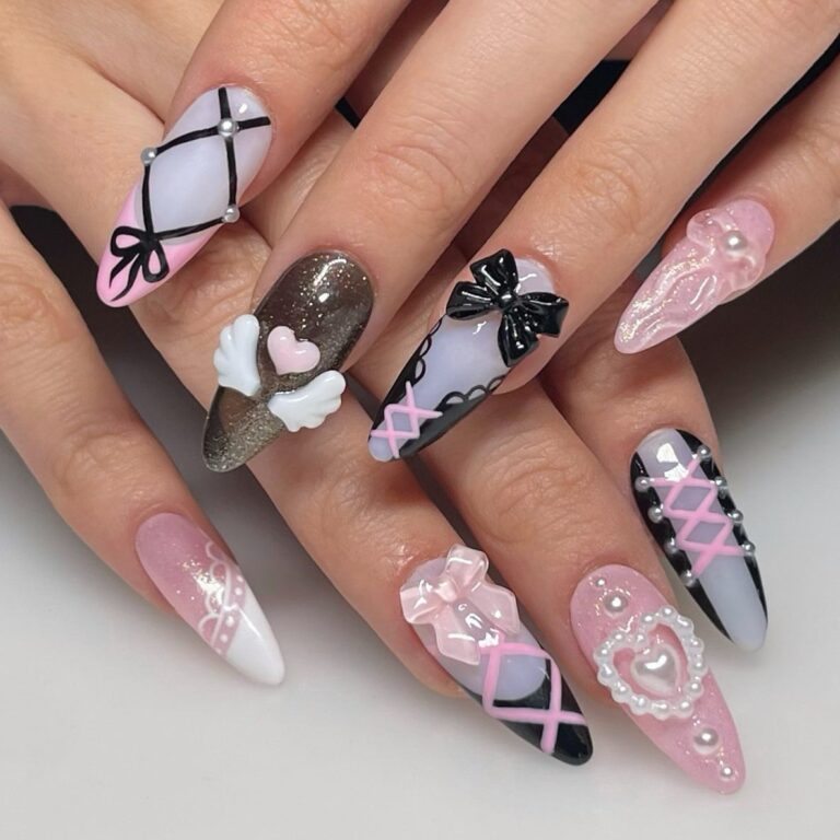 27 Stunning Coquette Nails to Make You A Runway Model