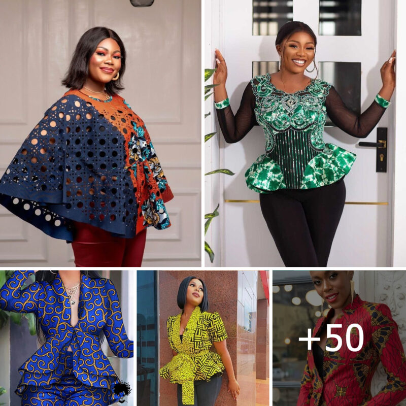 50+ Ankara Blouse Styles to Pair with Your Favorite Trousers
