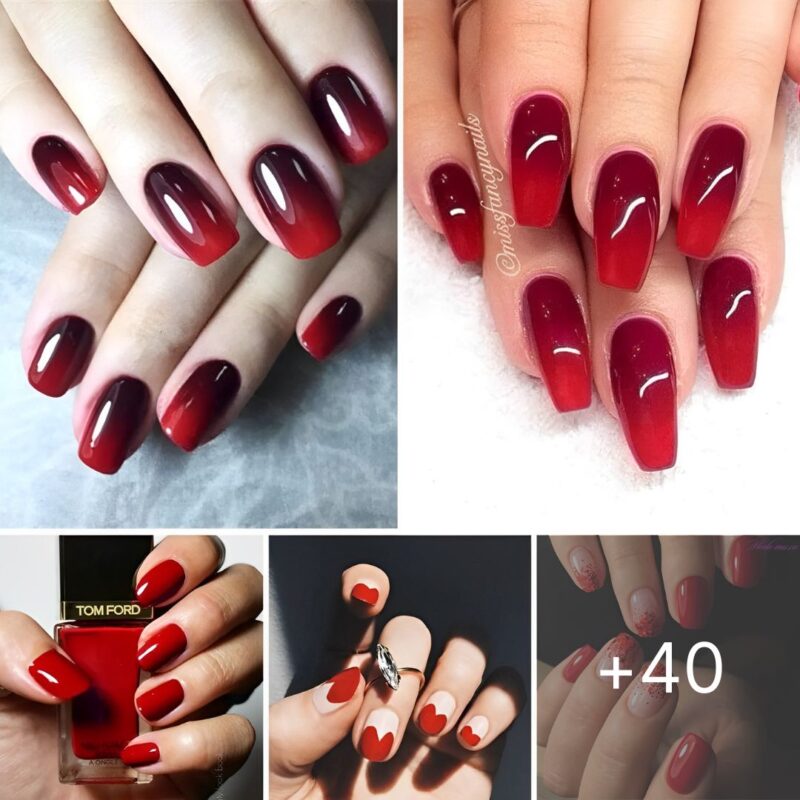 40+ Creative Red Acrylic Nail Designs to Inspire You
