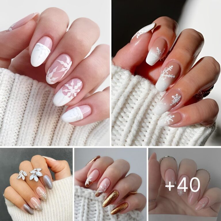 40+ Snowflake Nails For A Snowy Mani!