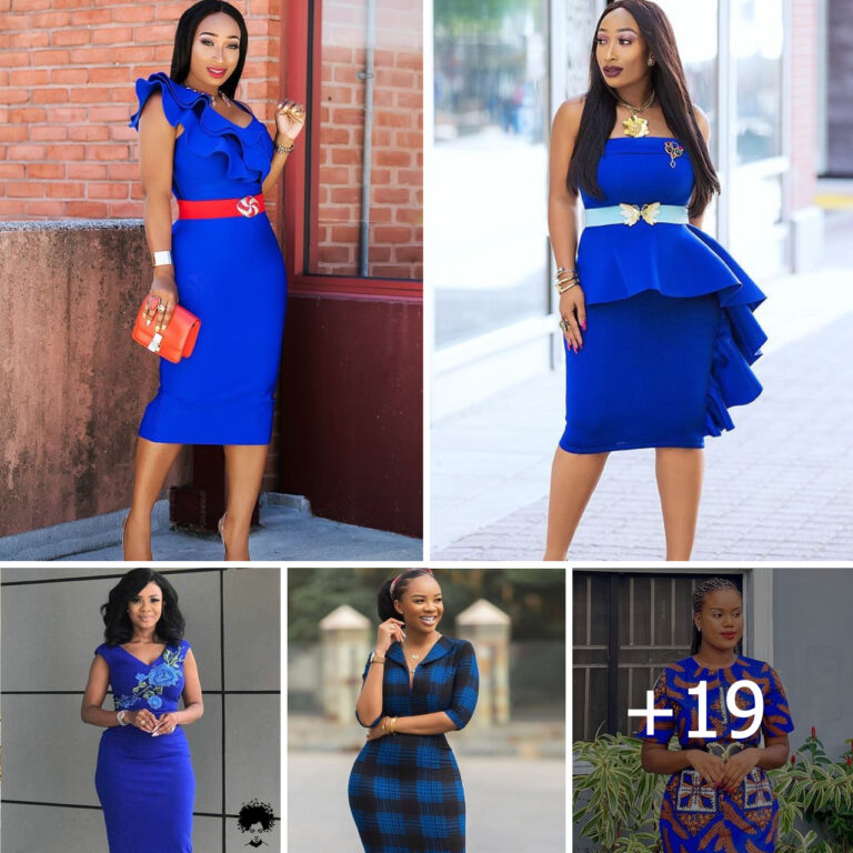 Classy Ways To Rock Blue Coloured Dress To Office And Work Places This Week.