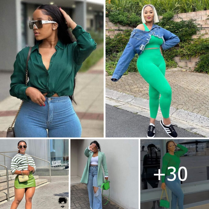 Green Glamour: Celebrating Women in Emerald Fashion in 2024!