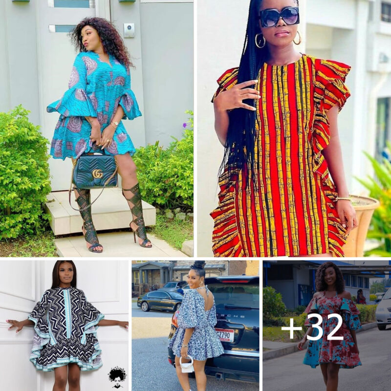 Stylish and Chic Ankara Short Gown Styles Designs for Fashionable Women