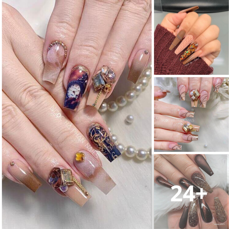 Brown Acrylic Nails: 20+ Gorgeous Ideas For Every Season