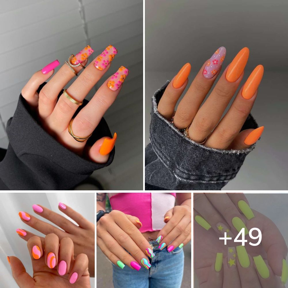 49 bright neon nail designs and neon nail colors for your next mani