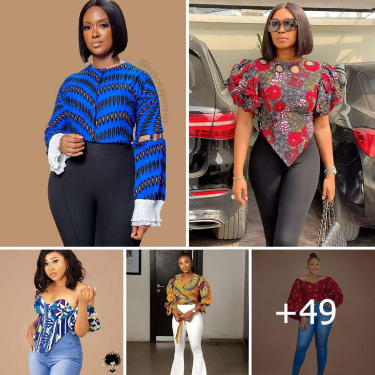 49 PHOTOS: Fabulous And Fascinating Ankara Blouse Styles.