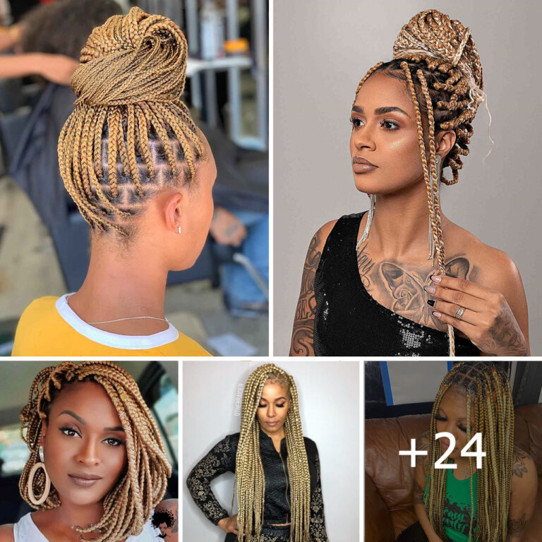 24 Hottest Blonde Box Braids for 2023