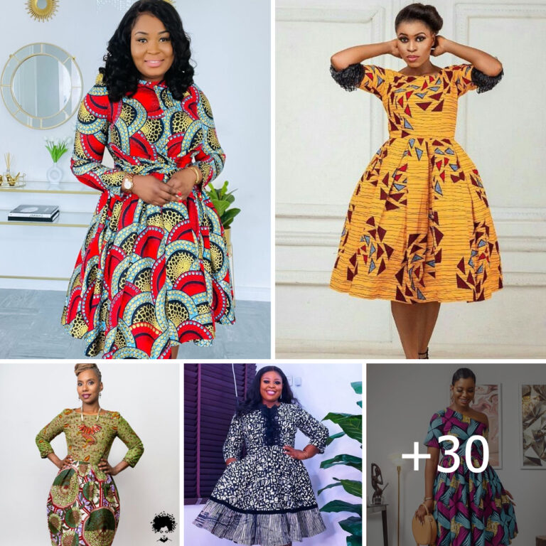25+ Modest Ankara Short Gown Styles For Vivacious African Ladies.