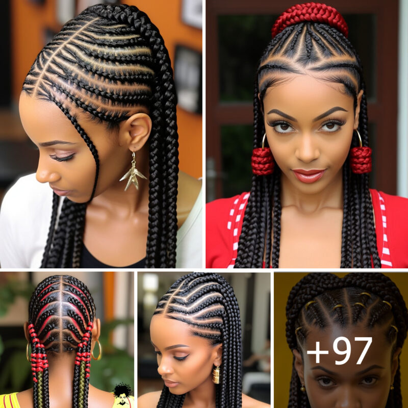 2024 Trend Alert: Fulani-Inspired Cornrow Braided Wig for Women