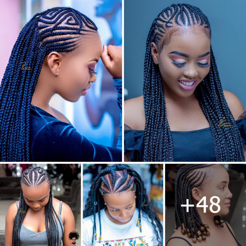 African Braids Hairstyles 2024: 48+ Ghana Braid Styles