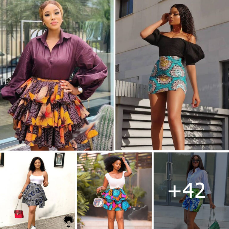 25+ Captivating Ankara Short Skirt Styles For Stylish Ladies.