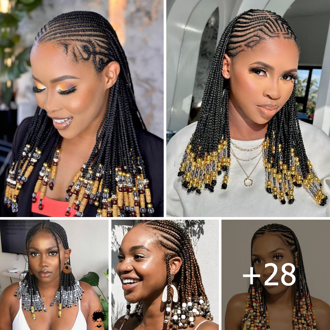28 Braids With Beads Hairstyle Ideas to Try Right TF Now