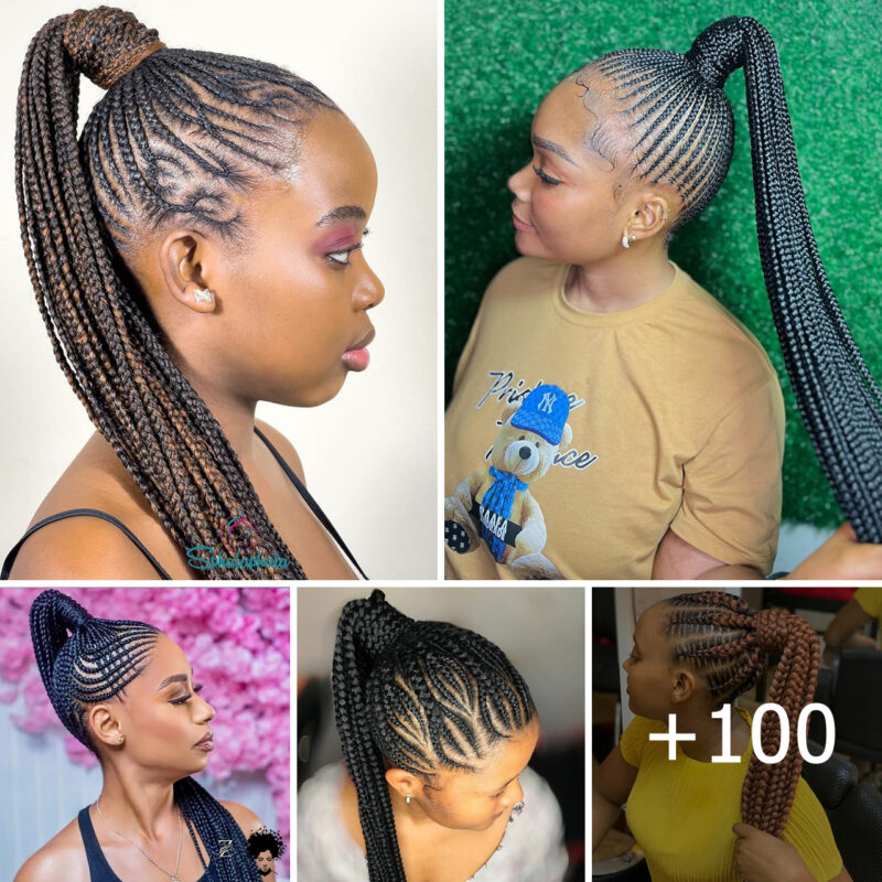 100 Cornrow Ponytail Styles Ideas