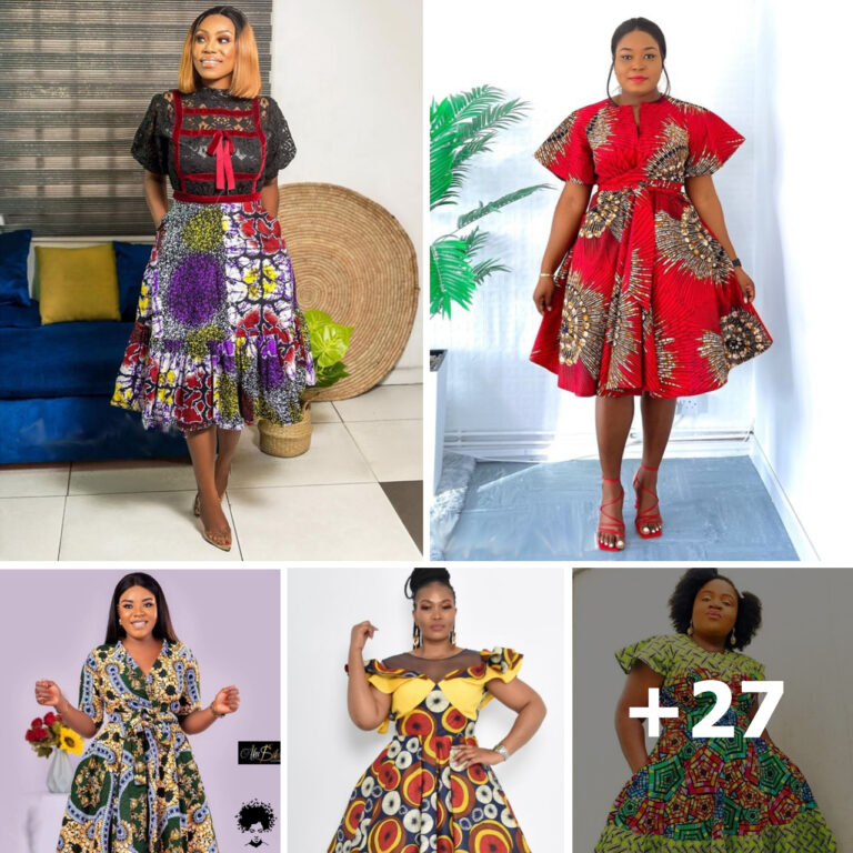 Trendy Ankara Short Gown Styles For Working Wives And Moms, Volume 2.