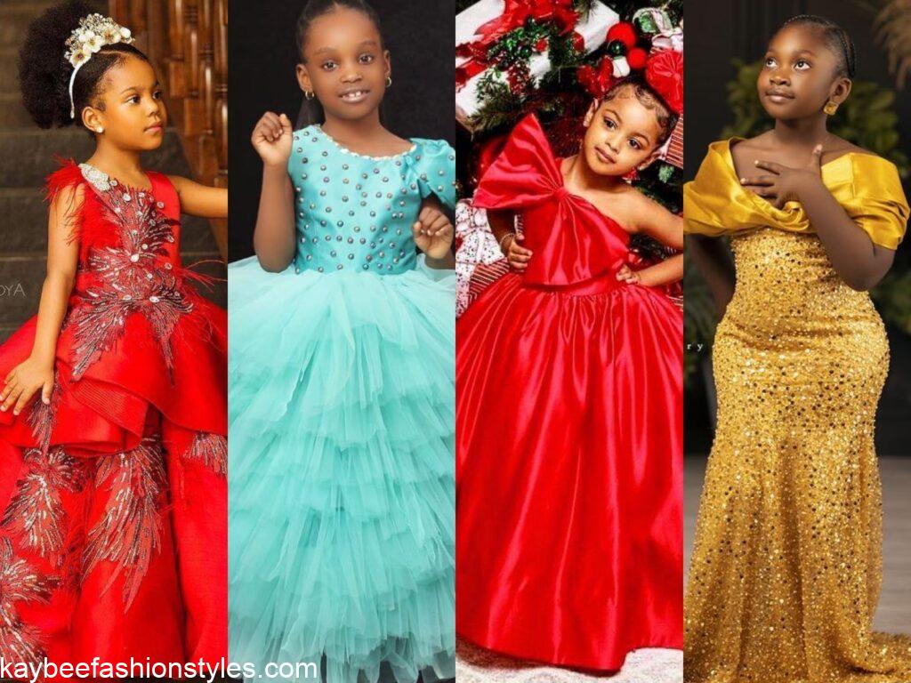 Latest Christmas Gown Styles for Little Girls in Nigeria