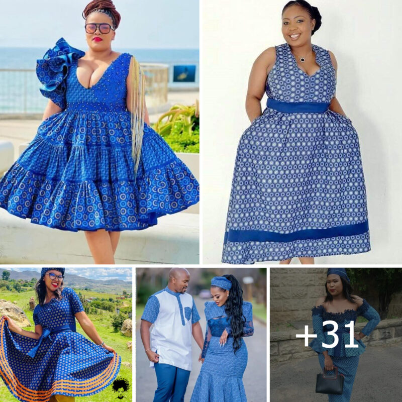 31 Stylish Shweshwe Styles for Plus Size in South Africa, 2024