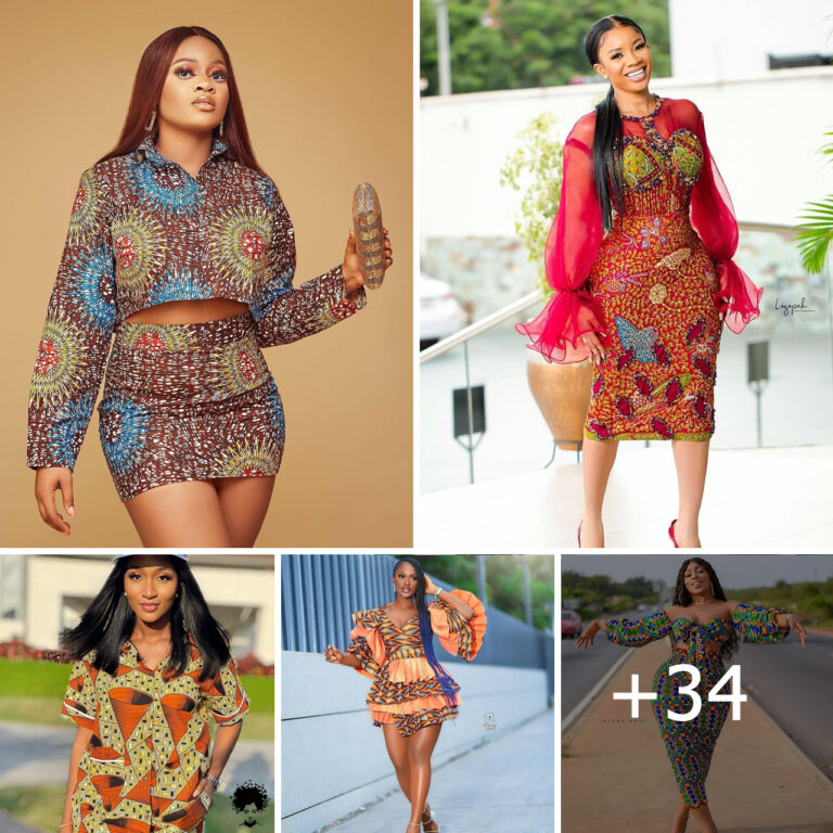 +34 Beautiful Ankara Outfits for Women To Wear