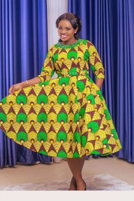 40 Stunning Ankara Short Gown Styles for a Chic and Gorgeous Appearance