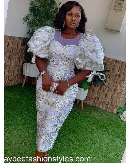 Brocade Gown Styles for Ladies in Nigeria