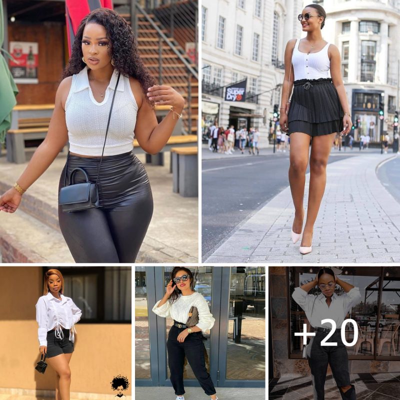 20 Chic Ways to Style Black and White Outfits for Women