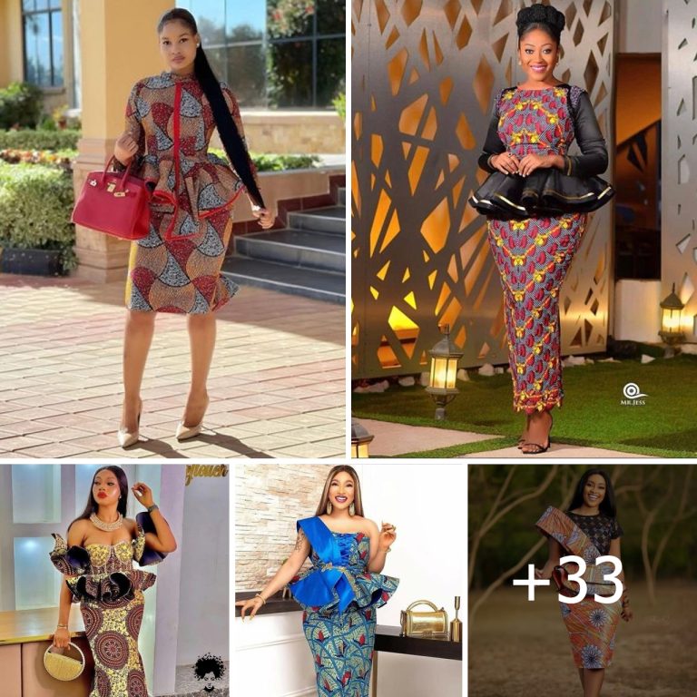 33 Attractive Ankara Peplum Dresses For Formal Occasions